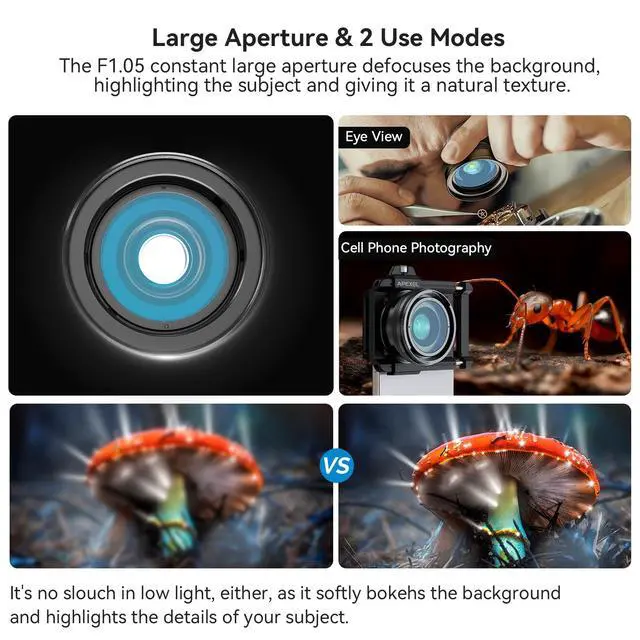 Alt view image 4 of 7 - Macro Lens Kit for Smartphone, 10-20X Micro Phone Lens with Universal Lens Clip, HD Magnifier Photography Lens for iPhone Android Phone (Fits for Almost All Phone), Phone Macro Lens Attachment