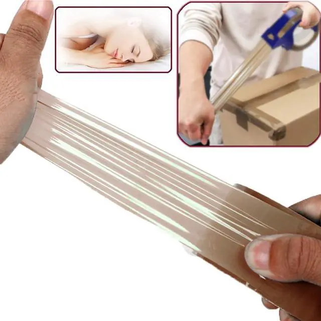Alt view image 5 of 6 - Heavy Duty Packing Tape, 2Pack with One Dispenser, 2.4 mil, 1.88" x 110 yd, Packing Tape Refills for Packing, Shipping and Mailing, Strong Seal on All Box Types for Moving, Office, & Storage (Brown)
