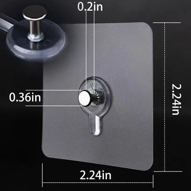 Alt view image 3 of 5 - Picture Hangers Without Nails, Nail Free Wall Hangers,30 Counts Adhesive Wall Hooks for Hanging with Waterproof and Oilproof,4 lbs Load Max
