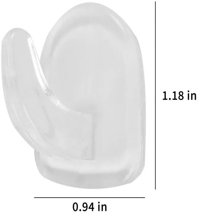 Alt view image 2 of 7 - 10Pcs Clear Adhesive Wall Hooks for Hanging, Heavy Duty Adhesive Hooks, for Outdoor String Lights, no Nail Picture Hangers, for Kitchen Bathroom Bedroom Office