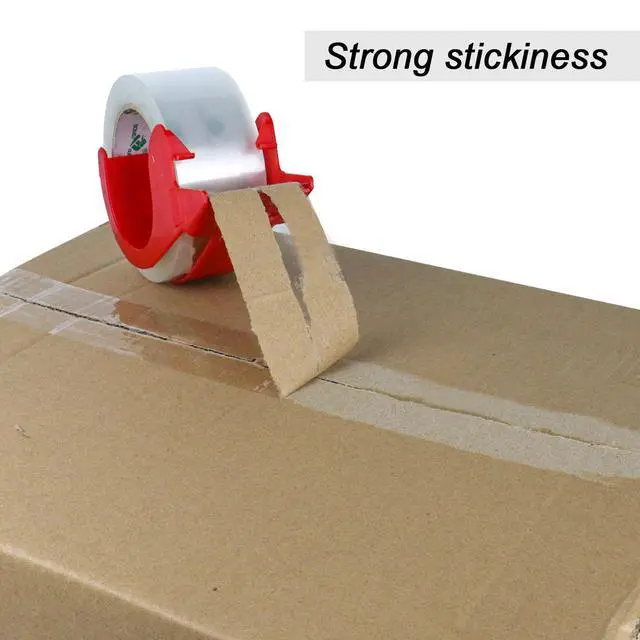 Alt view image 5 of 7 - 18 Rolls Clear Packing Tape, Heavy Duty Packaging Tape with Dispenser,1.88In x 55Yd,2.4Mil Thick Industrial Grade Transparent Tape Refills for Shipping,Moving,Sealing and storages