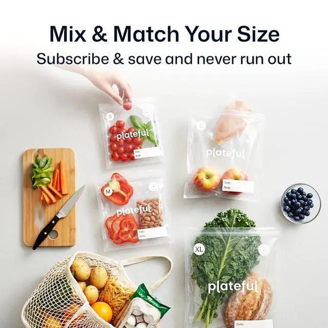 Alt view image 7 of 7 - Vacuum Sealer Food Bags (10 x Extra Large) - BPA-Free Pre-Cut Vacuum Sealer Bags for Food Seal, Easy Use, Compact Handheld Reusable Seal For Storage, Air Valve Zipper