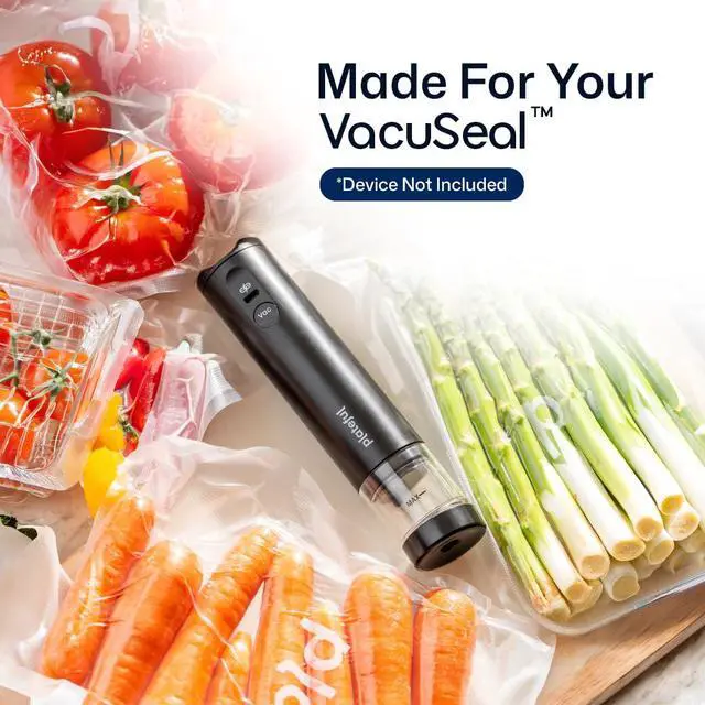 Alt view image 5 of 7 - Vacuum Sealer Food Bags (10 x Extra Large) - BPA-Free Pre-Cut Vacuum Sealer Bags for Food Seal, Easy Use, Compact Handheld Reusable Seal For Storage, Air Valve Zipper