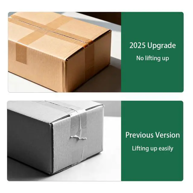 Alt view image 4 of 7 - 6 Rolls Brown Packing Tape 2 Inch Bulk, 2025 Upgrade Kraft Paper Packaging Tape, 2 Inch x 55 Yards, Cardboard Shipping for Packing Boxes, Tear by Hand for Express Parcels & Office Use