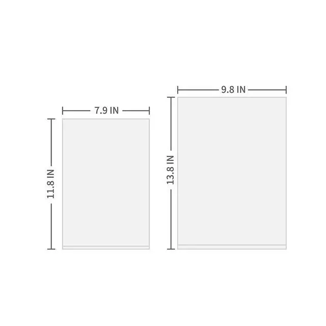 Alt view image 2 of 7 - 8"x12" & 10"x14" Quart & Gallon Plastic Produce Bags on a Roll- 350 Bags Each (700 Bags), Clear Grocery & Bread Bags, Food Contact Safe (Small & Medium)