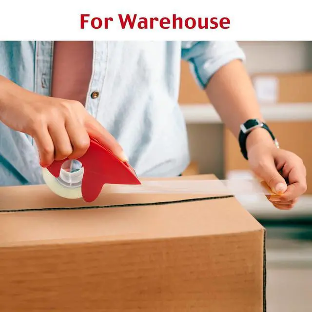Alt view image 6 of 7 - Packing Tape with Dispenser, 6 Packs Noiseless Clear Packaging Tape for Shipping Packaging Moving Tape for Boxes, Strong Adhesive, Smoothly and Quietly, 1.96 Inch X 33 Yards
