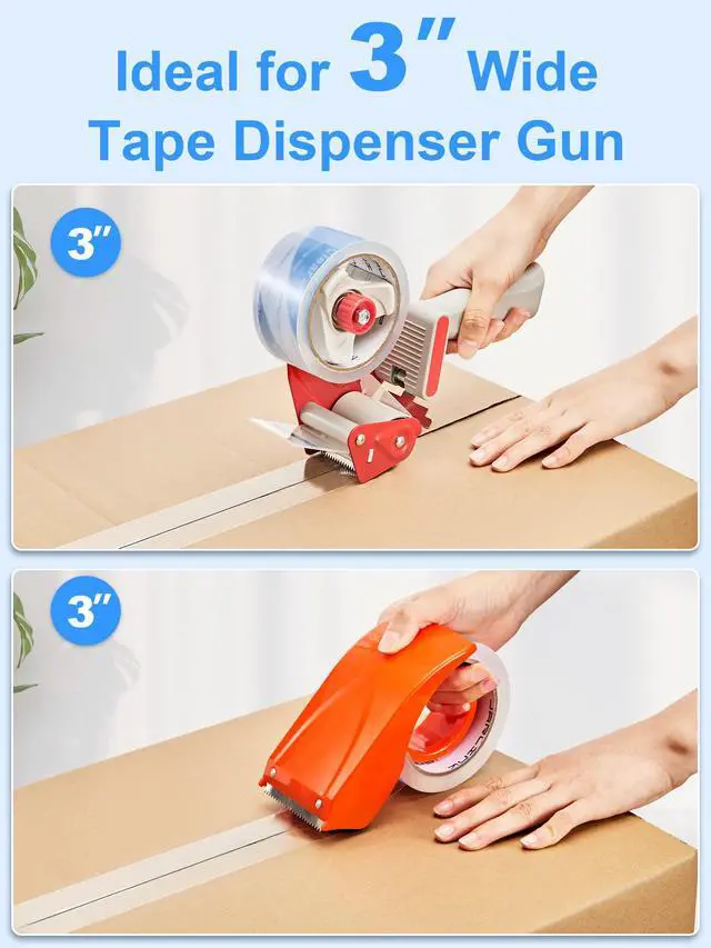 Alt view image 5 of 7 - Clearer Packing Tape 12 Rolls, Heavy Duty Packaging Tape for Shipping Packaging Moving Sealing, 2.7mil Thick, 1.88 inches Wide, 60 Yards Per Roll, 720 Total Yards