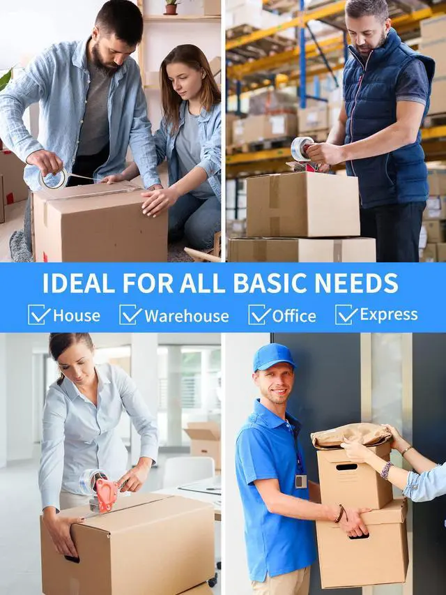 Alt view image 6 of 7 - Clearer Packing Tape 12 Rolls, Heavy Duty Packaging Tape for Shipping Packaging Moving Sealing, 2.7mil Thick, 1.88 inches Wide, 60 Yards Per Roll, 720 Total Yards