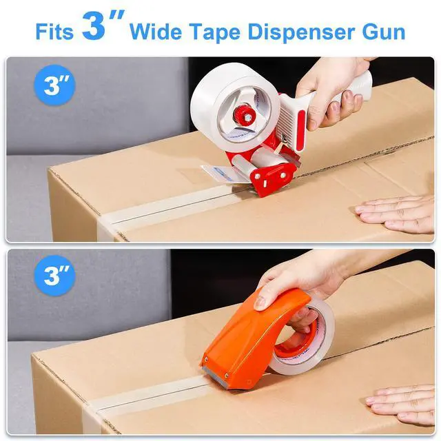 Alt view image 4 of 7 - Clear Packing Tape (12 Rolls), Heavy Duty Packaging Tape for Shipping Packaging Moving Sealing, Stronger & Thicker 2.8mil, 1.88 inches Wide, 60 Yards Per Roll, 720 Total Yards
