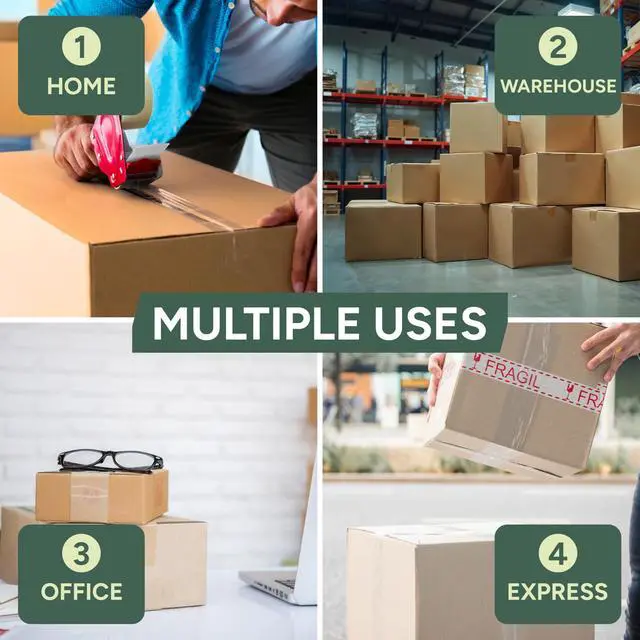 Alt view image 4 of 7 - Heavy Duty Tape Gun and Dispenser with 6 Clear Packaging Tapes. Clear Packaging Tape 44mm X 66m with Metal Tape Gun Dispenser for Moving Boxes,Warehouse Or General Packing Needs