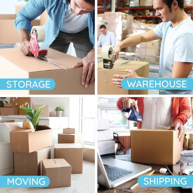Alt view image 6 of 7 - Clear Packing Tape Refills Bulk, 12 Pack, Heavy Duty Packaging Tape Rolls, 2 Inch Wide for Moving Boxes, Shipping, Sealing, 2.7mil Thick, 60 Yard Length, 720 Total Yards