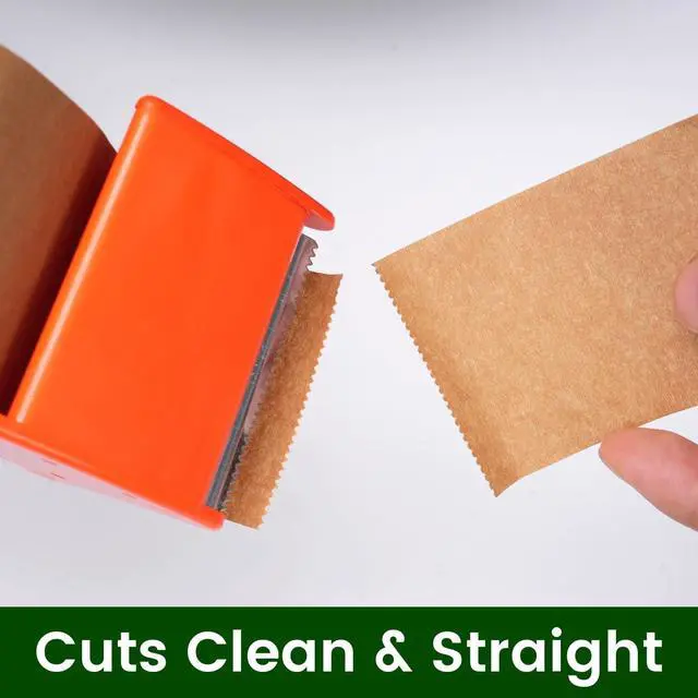 Alt view image 4 of 7 - Kraft Paper Tape with Dispenser, 2 in x 55 yds x 3 Rolls Eco Friendly Brown Packing Tape, Strong Adhesive, Easy Cut Tape Dispenser for Shipping, Moving & Packaging