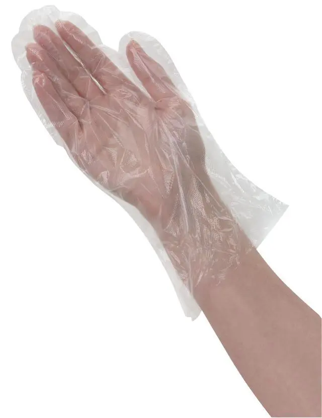 Alt view image 3 of 6 - Disposable HDPE Poly Gloves - 500ct