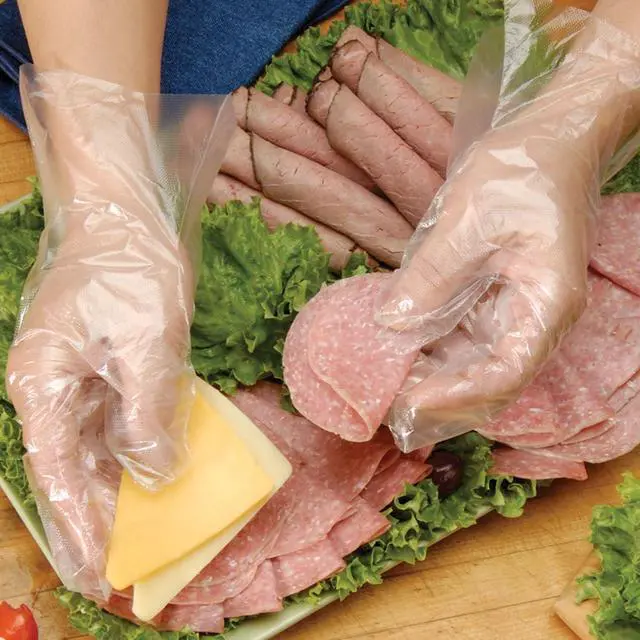 Alt view image 6 of 6 - Disposable HDPE Poly Gloves - 500ct
