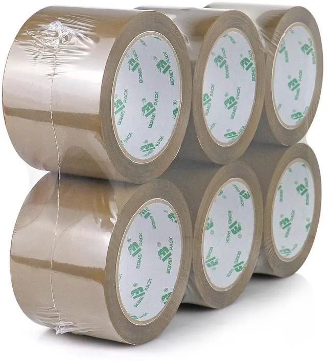 Main image of 3 inch Brown Packing Tape, 6 Refills Rolls Wide Packaging Tape for Moving, Shipping and Storage, 2.4 Mil x 60 Yards