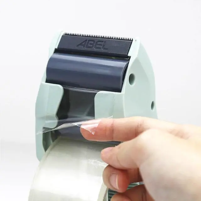 Alt view image 2 of 6 - EVO Packing Tape Dispenser, Light Green, 2 Inch Wide Ergonomic Tape Gun for Packing Boxes, Shipping Moving Mailing Box Sealing Carton Packaging, Lightweight Hand-held Heavy Duty Tape Cutter