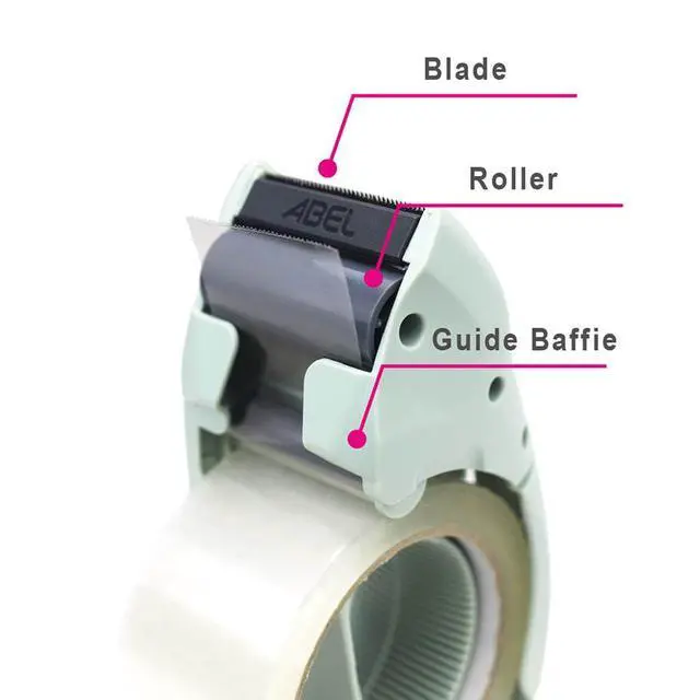 Alt view image 5 of 6 - EVO Packing Tape Dispenser, Light Green, 2 Inch Wide Ergonomic Tape Gun for Packing Boxes, Shipping Moving Mailing Box Sealing Carton Packaging, Lightweight Hand-held Heavy Duty Tape Cutter