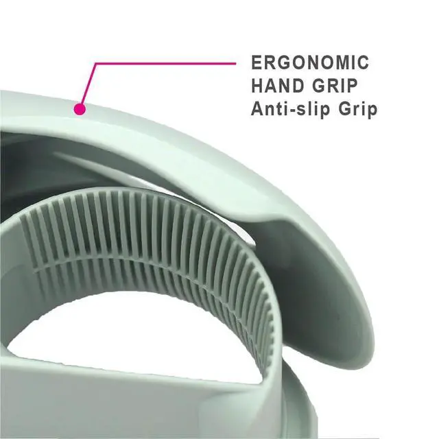 Alt view image 6 of 6 - EVO Packing Tape Dispenser, Light Green, 2 Inch Wide Ergonomic Tape Gun for Packing Boxes, Shipping Moving Mailing Box Sealing Carton Packaging, Lightweight Hand-held Heavy Duty Tape Cutter