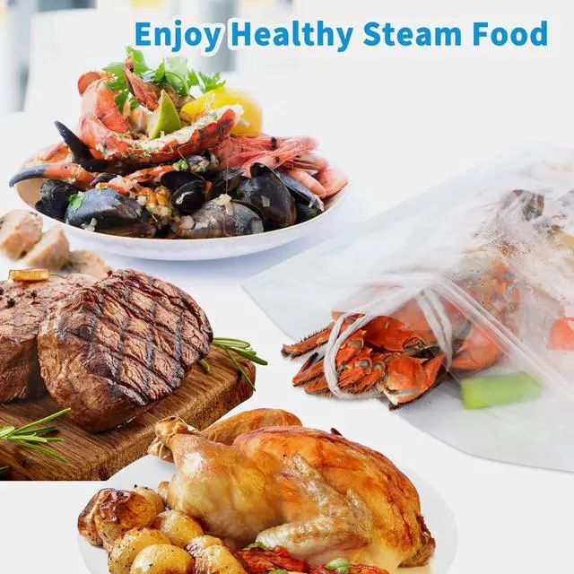 Alt view image 5 of 7 - 10×Seafood Boil Bags Medium Size Boil Bag for fish, crab, shrimp, and veggies - cooking and storage bag (Medium)