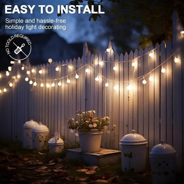 Alt view image 6 of 7 - Hooks for Outdoor String Lights Clips: 26Pcs Heavy Duty Light Hook with Waterproof Adhesive Strips - Outside Clear Cord Holders for Hanging Christmas Lighting - Outdoors Sticky Clip