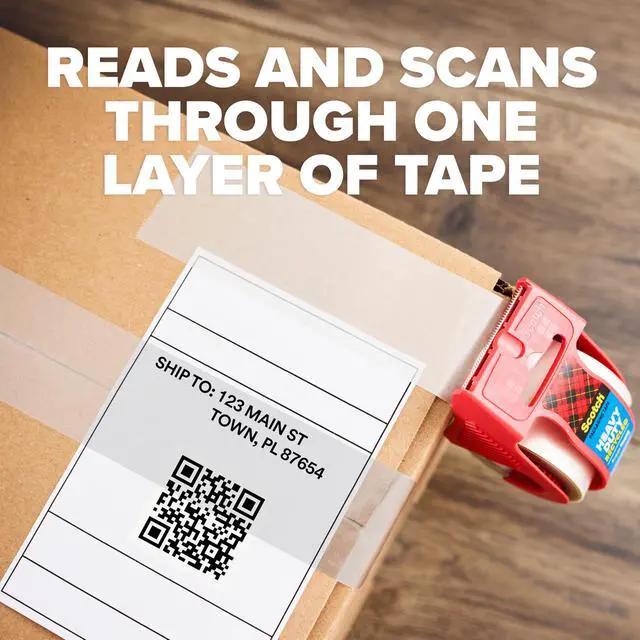 Alt view image 6 of 7 - Heavy Duty Recycled Packaging Tape, Shipping and Packing Tape, 1.88 in x 800 in, 6 Rolls with Dispensers, Red