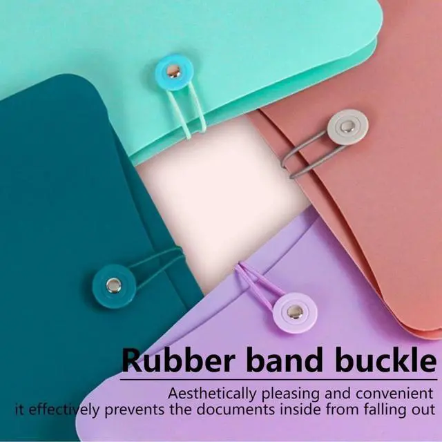 Alt view image 6 of 6 - Vertical Expanding Accordion Folder with 7 Pockets Paperwork Organizer Document Wallet Briefcase Business File Organizer Bag A4 Letter Size Elastic Rope Closure Purple