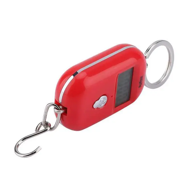 Alt view image 5 of 7 - Mini Electronic Scale, Fish Weighing Scales Red Portable 25Kg/5G Hanging Scale Digital Pocket Key Chain Weight Hook Kitchen Food Weight Gauge Measuring Tools with Backlight for Home Farm Market