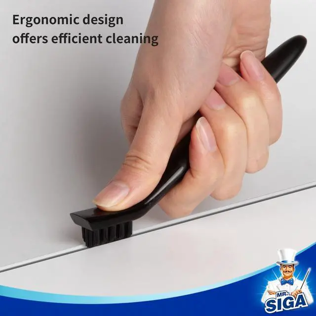 Alt view image 6 of 6 - Grout Cleaner Brush Set, Detail Cleaning Brush Set for Tiles, Sinks, Drains, Grout Brush for Edge, Crevice Cleaning