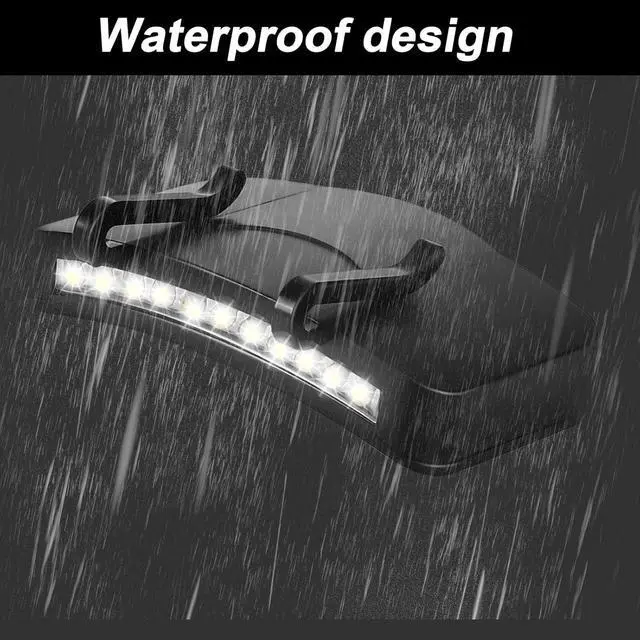 Alt view image 5 of 6 - 2 Pcs Hat Light Clip 11 LED Cap Lights Clip on Hat Battery Powered Hat Brim Clip on Light Black Waterproof Ultra Bright Hat Flashlight Clip on Headlamp for Hats Hunting Camping Fishing Hiking