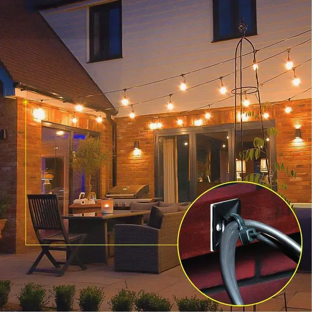 Alt view image 5 of 7 - 3/4" Strong Back-Glue Self Adhesive White Cable Zip Tie Mounts 100pcs with 8" Ties, Screws, Outdoor Sticky Wire Fasteners Cable Clips Management Anchors Organizer Holders Squares