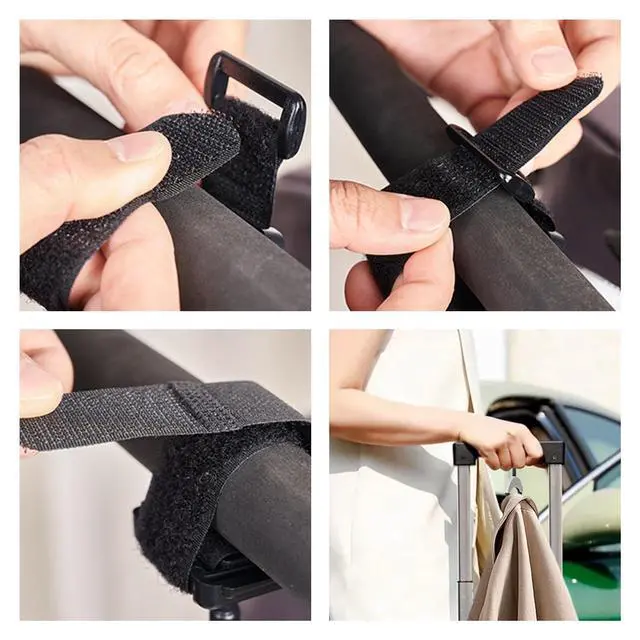 Alt view image 5 of 6 - Luggage Hook & Luggage Straps for Suitcases Travel Accessories & Travel Essentials, Carry-On Bag Holder for Jackets & Backpacks, Hands-Free for Travel, Business Trips & Flight Attendants