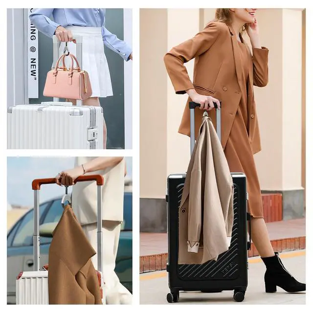 Alt view image 6 of 6 - Luggage Hook & Luggage Straps for Suitcases Travel Accessories & Travel Essentials, Carry-On Bag Holder for Jackets & Backpacks, Hands-Free for Travel, Business Trips & Flight Attendants