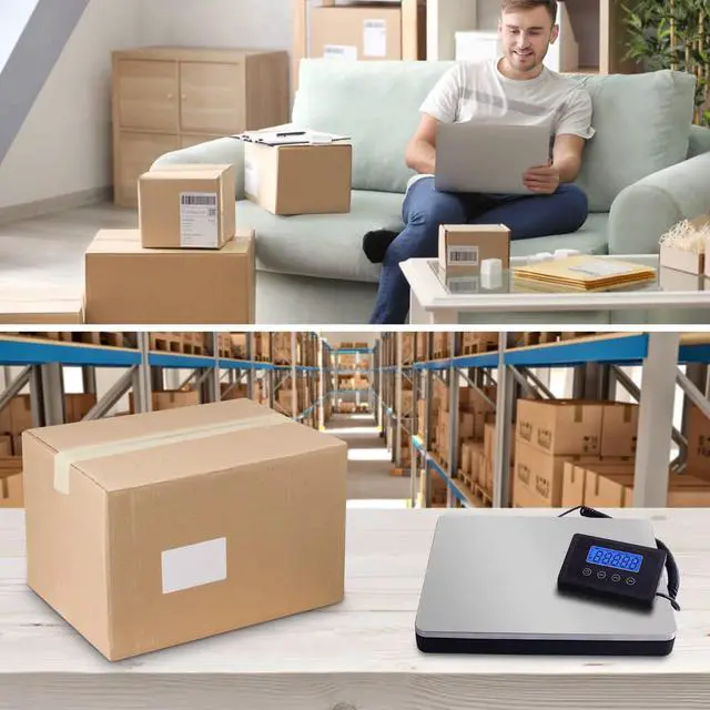 Alt view image 7 of 7 - Shipping Scale for Packages Small Business - 440lb x 0.1lb Digital Postal Scale for Packages, Shipping Package Scale, Postage Scale, Postal Scale, Luggage Scale