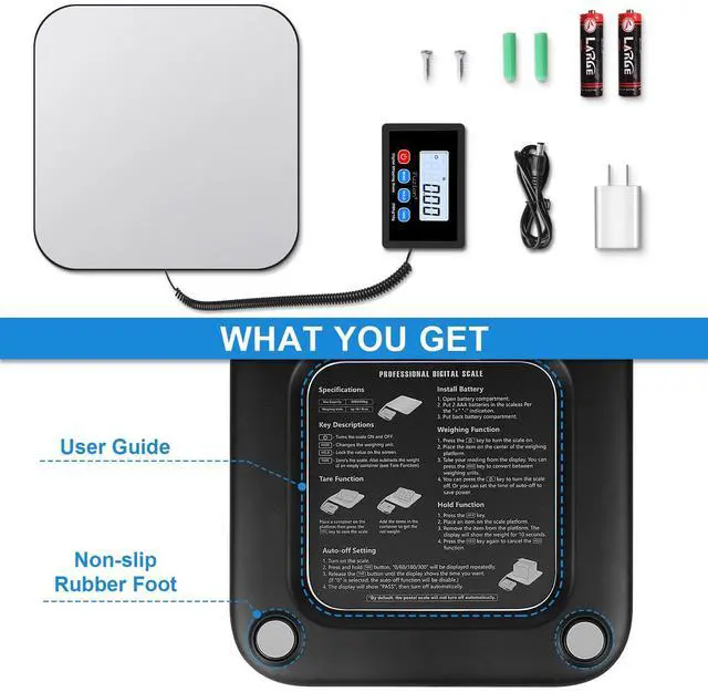 Alt view image 6 of 7 - LiftX Shipping Scale, 440LB x 10g Postal Scale, Hold/Tare Function