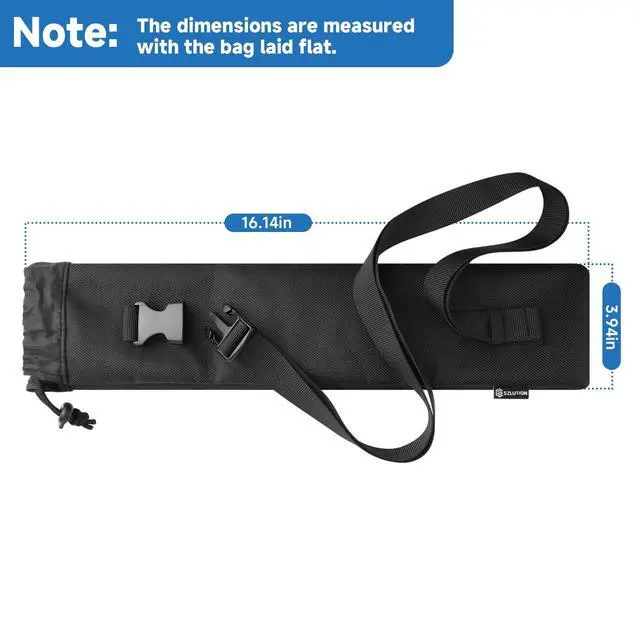 Alt view image 4 of 7 - Travel Case for Selfie Stick Extendable Cell Phone Tripod Stand