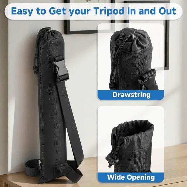 Alt view image 6 of 7 - Travel Case for Selfie Stick Extendable Cell Phone Tripod Stand