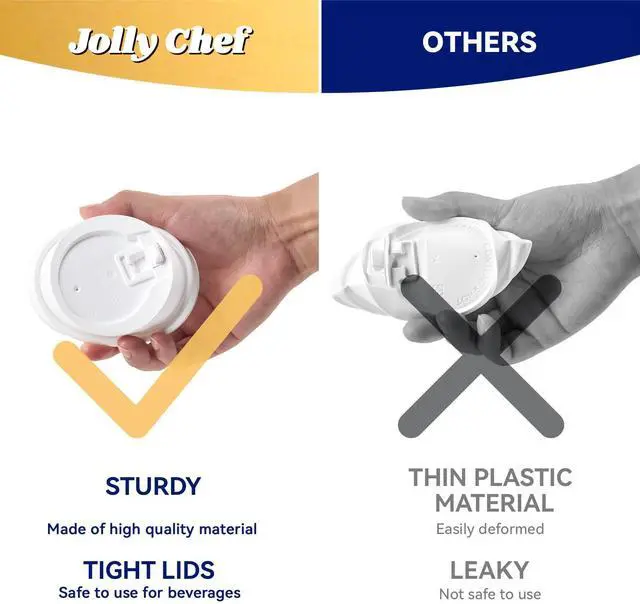 Alt view image 3 of 7 - 100 Pack 20 oz Disposable Coffee Cups, Hot Paper Coffee Cups with Lids, Sleeves and Stirrers for Home, Office, Cafe (Blue Leaf and Grey Leaf)