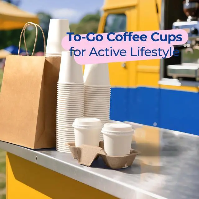 Alt view image 7 of 7 - 100 Pack 8 oz Disposable Coffee Cups with Lids, Premium Paper To Go Cups for Hot/Cold Beverages, Leak Proof Travel Cups for Cold/Hot Beverage, Office (White Lids)