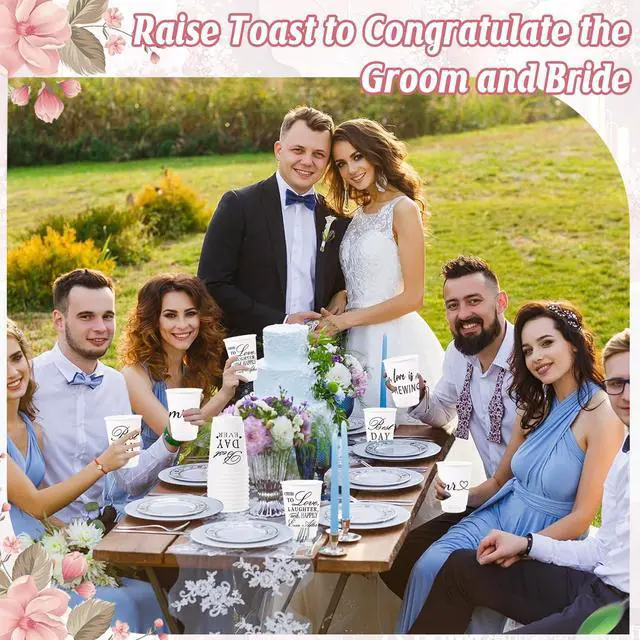 Alt view image 5 of 7 - 60 Pack 12oz Wedding Paper Cups Triple-layer with Black Leak Proof Lids and Extra Thick Insulated Beverage Cup for Hot & Cold Liquids Party Disposable Decoration Cups for Holiday