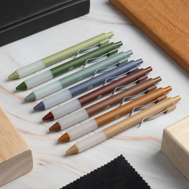 Alt view image 4 of 7 - Gel Pens - Earthy, Matte Finish, Smooth Writing, No Bleed - For Journaling, Bible Notes, Drawing - Cute School Supplies, 8 Pack