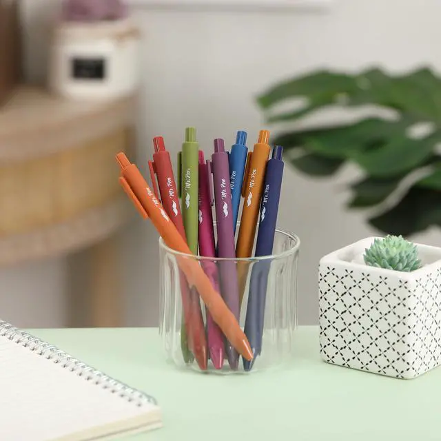 Alt view image 7 of 7 - Retractable Gel Pens, 8 Pack, Unique Vintage Color Ink