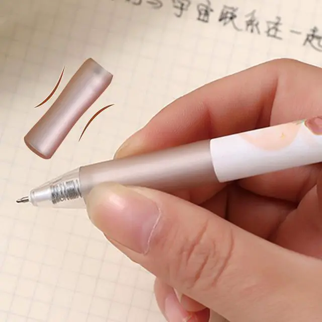 Alt view image 5 of 7 - 4 Pcs Gel Ink Flower Retractable Pens 0.5mm Black Ink Pens for Women & Girls (Flower-2)