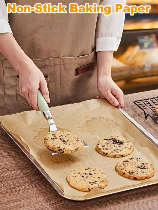 Alt view image 4 of 7 - 12x12 Inch Parchment Paper Sheets, 200Pcs Unbleached Parchment Paper for Baking, Non-Stick Precut Square Baking Paper, for Grilling Air Fryer Steaming Bread Cup Cake Cookie