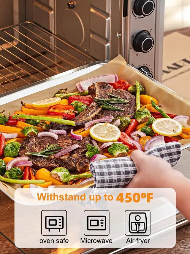 Alt view image 6 of 7 - 12x12 Inch Parchment Paper Sheets, 200Pcs Unbleached Parchment Paper for Baking, Non-Stick Precut Square Baking Paper, for Grilling Air Fryer Steaming Bread Cup Cake Cookie