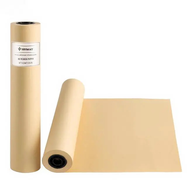 Main image of Brown Butcher Paper Roll for Smoker - Natural Food Grade Brown Wrapping Paper for BBQ Briskets, Smoking & Wrapping Meats, 18inch x 2100inch (176 ft) - Unbleached Unwaxed and Uncoated