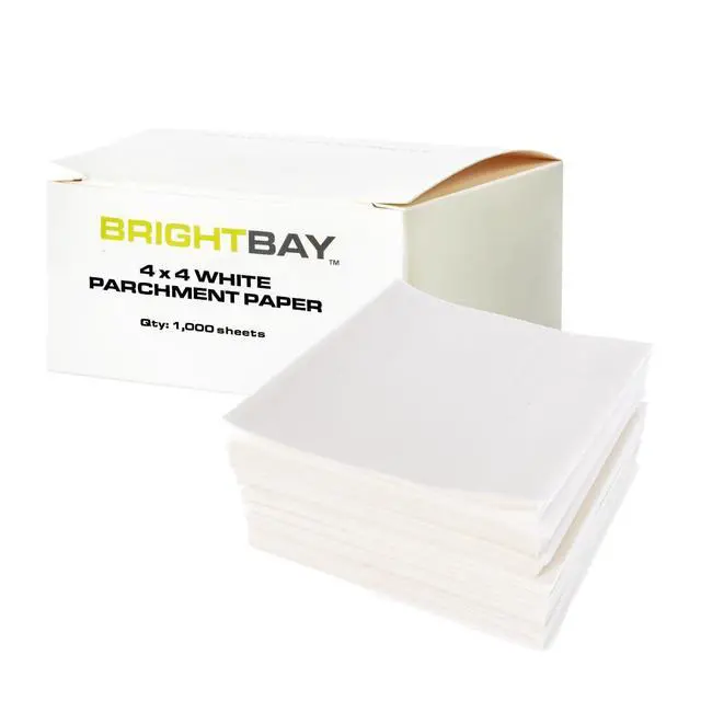 Main image of 4x4 Inch Parchment Paper Squares - White (1000 Sheets), Precut, Naturally Unbleached, Non-stick Single Serving Size for Baking, Cooking, Air Frying, and More