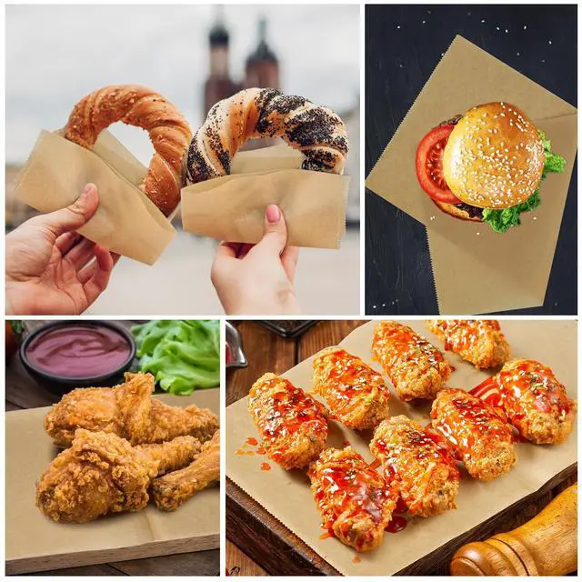 Alt view image 6 of 7 - 6" x 10-1/2" Precut POP UP Deli Paper Sheet Pack of 200, kraft ,Interfolded Heavy Paper for Food Wrap and Serving