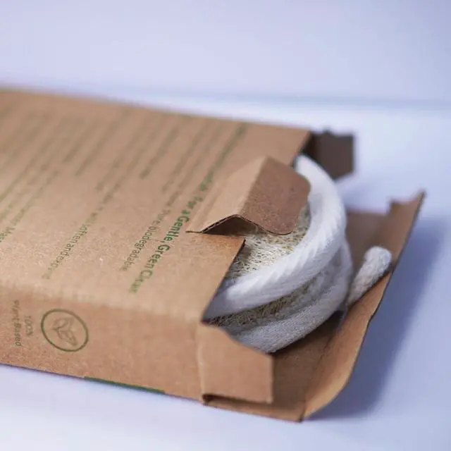 Alt view image 5 of 5 - Double-Sided Egyptian Loofah Exfoliating Sponge, 2 Pack Luffa Body Scrubber