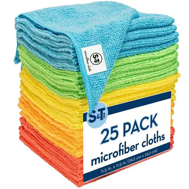 Alt view image 4 of 7 - Microfiber Cleaning Cloth, 25 Pack, 11.5" x 11.5"
