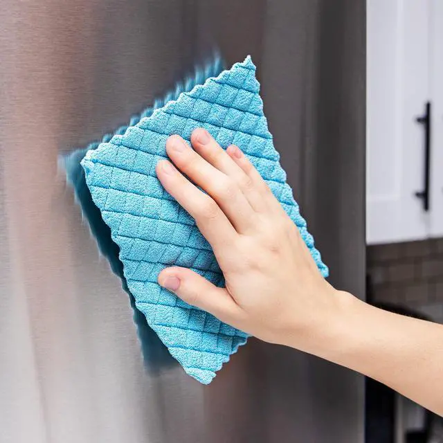 Alt view image 2 of 2 - Libman 1482 Microfiber Sponge Cloths Combines The Best of a Sponge and Dish Cloth, Includes 3 Packs of 3 Sponge Cloths (9 Total Sponge Cloths), Pink, Blue and Green